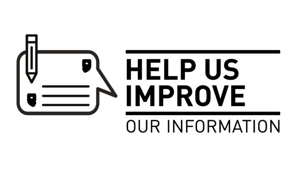 Help Us Improve Our Info